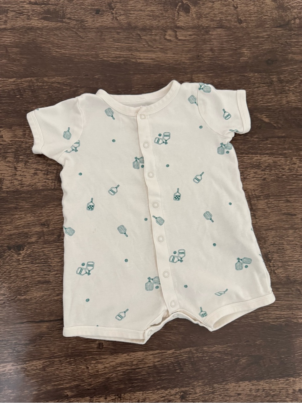 Carter’s 12M Pickleball Romper One Piece Paddle Print Baby Outfit